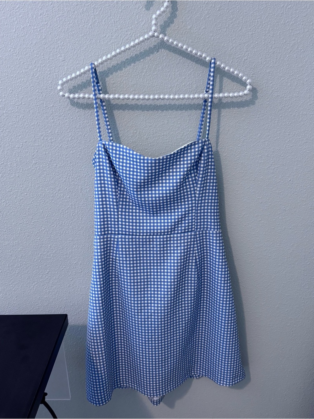 French Connection Blue and White Gingham Sundress